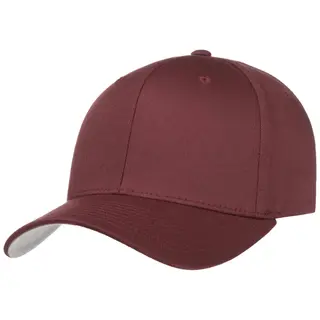 Produktfoto för Flexfit - Röd flexfit Keps - Wooly Combed Maroon Flexfit @ Hatstore