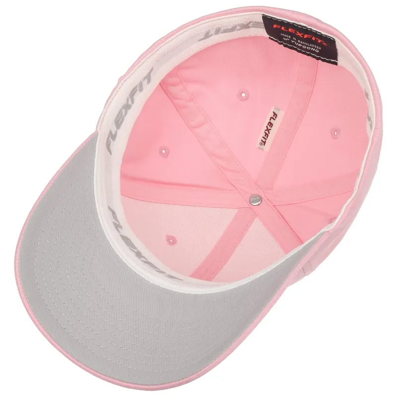Bild 3 för Flexfit - Rosa flexfit Keps - Pink Flexfit Wooly Combed @ Hatstore