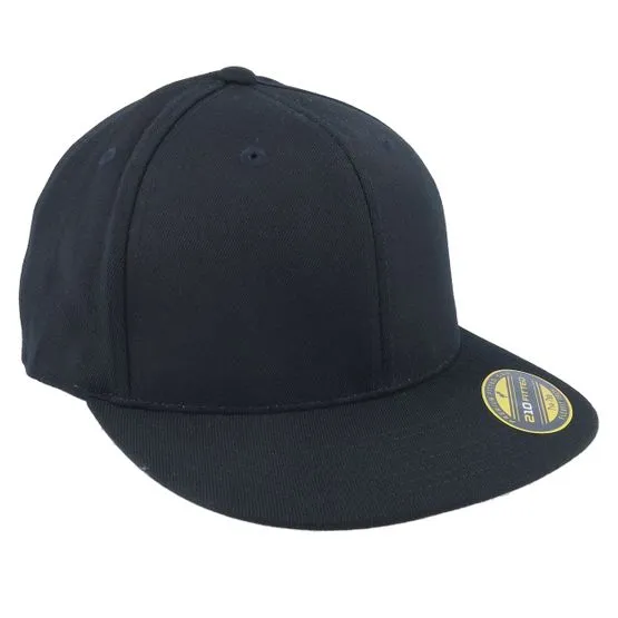 Bild 2 för Flexfit - Svart fitted Keps - Premium 210 Black Fitted @ Hatstore