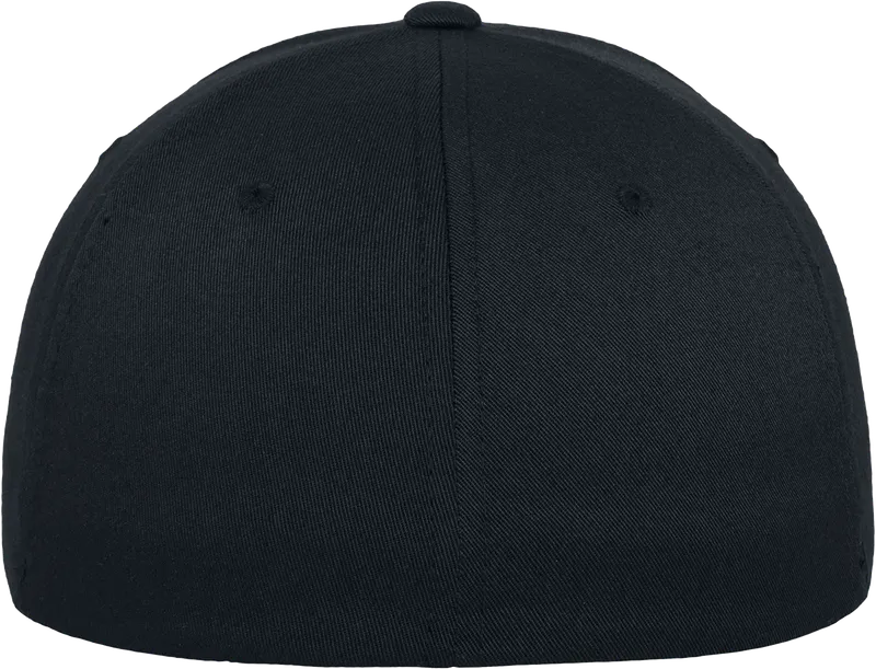 Bild 2 för Flexfit - Svart flexfit Keps - A-Frame Black Flexfit @ Hatstore