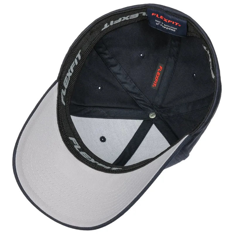 Bild 3 för Flexfit - Svart flexfit Keps - Wooly Combed Dark Navy Flexfit @ Hatstore