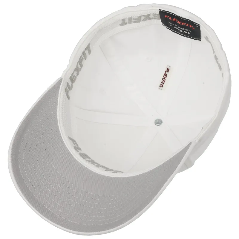 Bild 3 för Flexfit - Vit flexfit Keps - Wooly Combed White Flexfit @ Hatstore