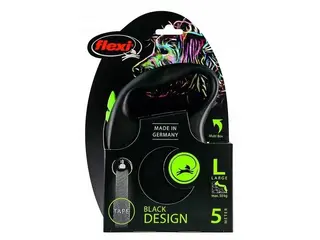 Produktfoto för flexi Black Design L bånd 5 m, 50 kg, grøn
