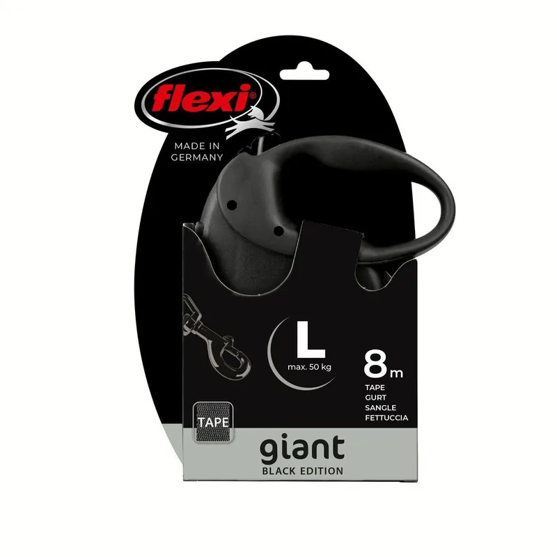 Bild 2 för Flexi Giant L Black Edition 8 m Band