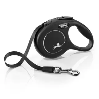 Produktfoto för Flexi New Classic L Hundkoppel 5 m/50 kg (Svart)