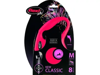 Produktfoto för Flexi New Classic M Cord 8m/20kg (Röd)