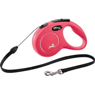 Produktfoto för Flexi New Classic S Cord 5m/12kg (Röd)