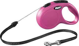 Produktfoto för Flexi New Classic S Cord 5m/12kg (Rosa)