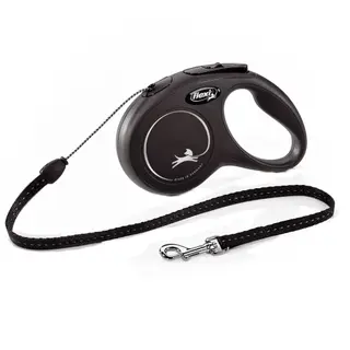 Produktfoto för Flexi New Classic S Cord 5m/12kg (Svart)