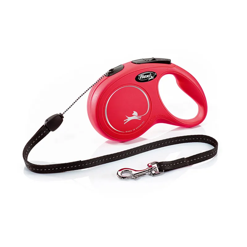 Alternativ bild 0 för Flexi New Classic S Cord 8m/12kg (Röd)