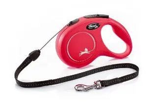 Produktfoto för Flexi New Classic S Cord 8m/12kg (Röd)
