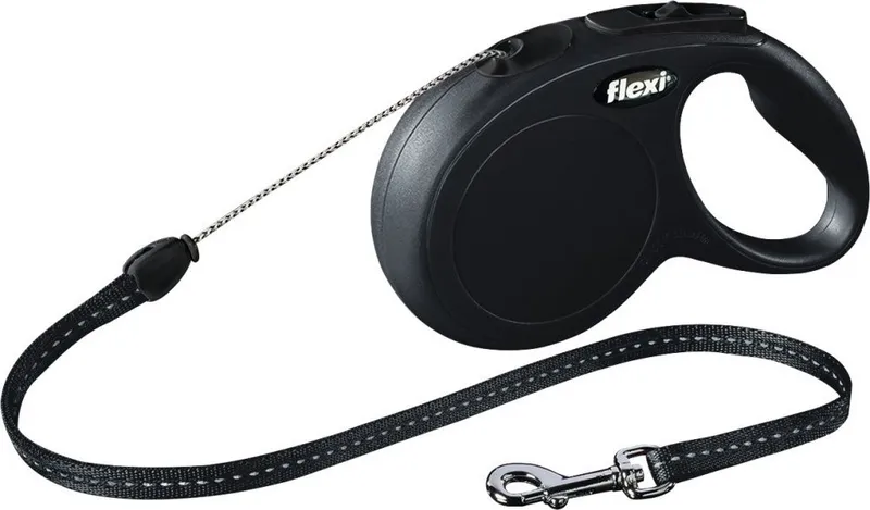 Alternativ bild 0 för Flexi New Classic S Cord 8m/12kg (Svart)