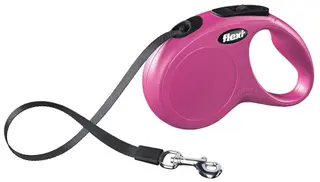 Produktfoto för Flexi New Classic S Tape 5m/15kg (Rosa)