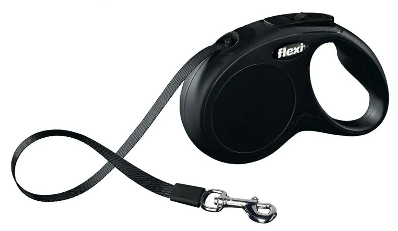 Alternativ bild 0 för Flexi New Classic S Tape 5m/15kg (Svart)