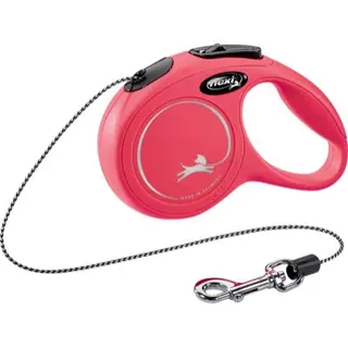 Produktfoto för Flexi New Classic XS Cord 3m/8kg (Röd)