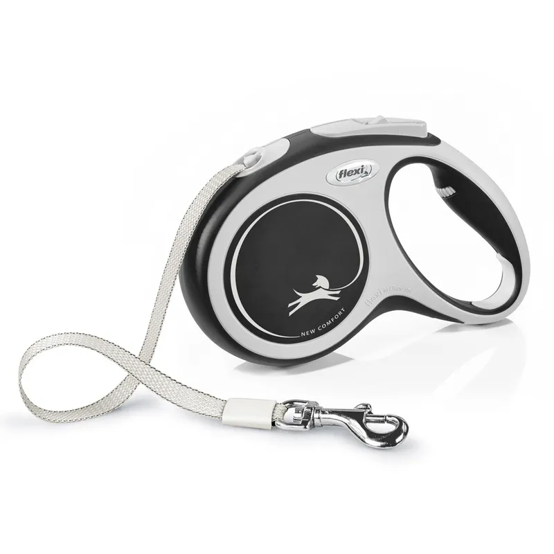 Alternativ bild 0 för Flexi New Comfort Tape Medium 5 m Band/25 kg (Svart)