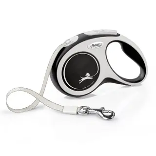 Produktfoto för Flexi New Comfort Tape Small 5 m Band/15 kg (Svart)