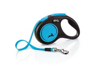 Produktfoto för Flexi New Neon Small 5 m Band/15 kg (Blå)