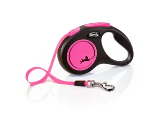 Produktfoto för Flexi New Neon Small 5 m Band/15 kg (Rosa)