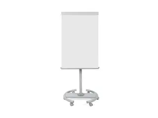 Produktfoto för Flipoverstativ Bi-Office® Covertible, HxB 100 x 70 cm, på hjul, justerbart