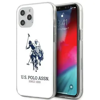 Produktfoto för Fodral US Polo Assn US Polo US Polo USHCP12LTPUHRWH iPhone 12 Pro Max 6,7 tum vit/vit blank stor logotyp