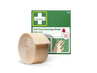 Produktfoto för FÖRBAND SOFT CEDERROTH BEIGE 6CM 2M | Beijerbygg Byggmaterial