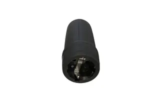 Produktfoto för Förlängningskabel rund Schuko med jord 16A 250V IP44, gummi svart