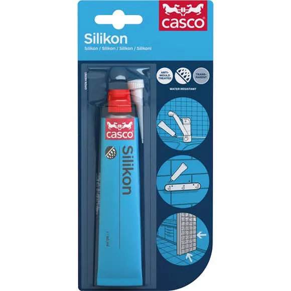 Alternativ bild 0 för FOGMASSA SILIKON TRANSPARENT 40ML 494030 | Beijerbygg Byggmaterial