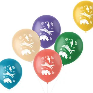 Produktfoto för Folat BV Latex Balloons Wild Animals 6 pcs.