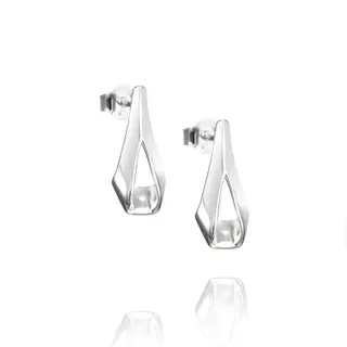 Produktfoto för Folded Mini Örhänge Silver