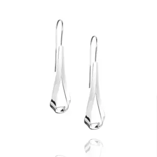 Produktfoto för Folded Örhänge Silver