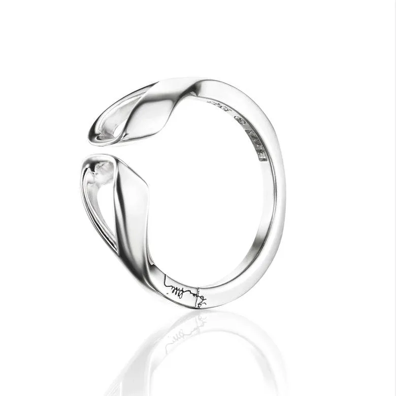 Alternativ bild 0 för Folded Ring Silver 15.00 mm