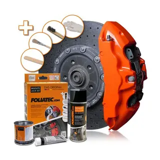 Produktfoto för Foliatec Bremsekaliberlak Flame orange pensel