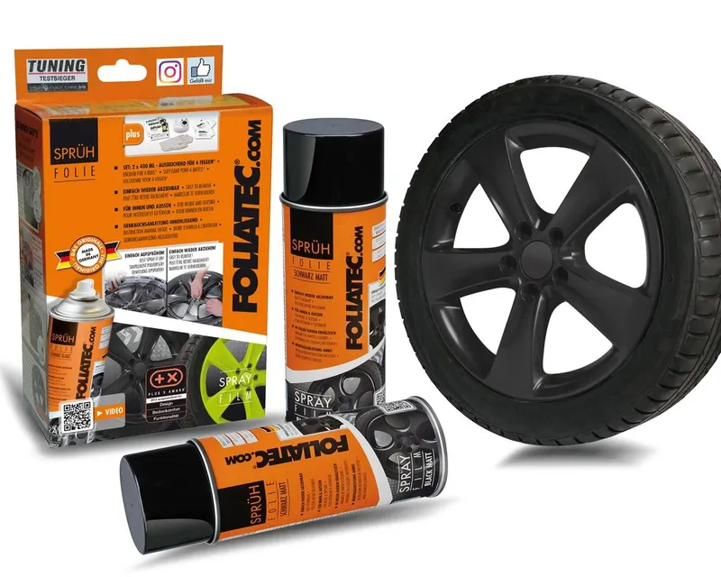 Alternativ bild 0 för FOLIATEC Spray Film Set, Svart, Sprayfärg, Vätska, 400 ml, 2 styck