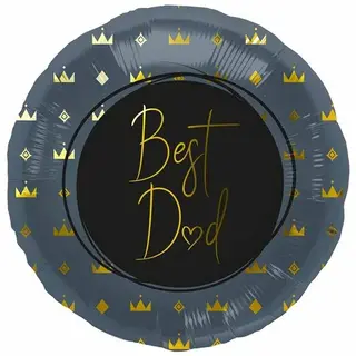 Produktfoto för Folieballong Best Dad blå 45 cm