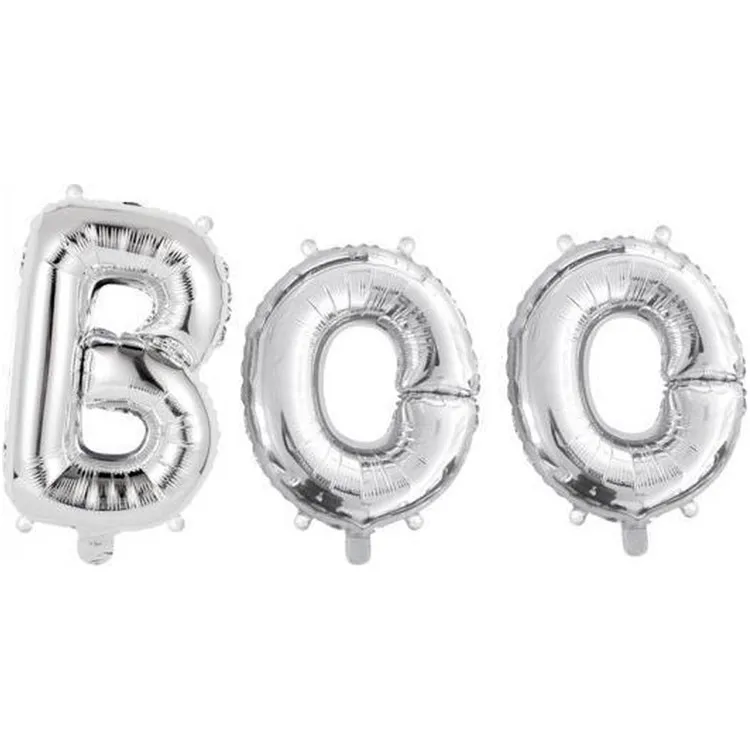Alternativ bild 0 för Folieballong "BOO" Silver 41 cm