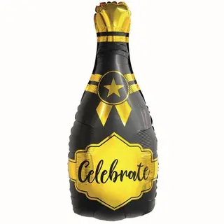 Produktfoto för Folieballong Champagneflaska "Celebrate"