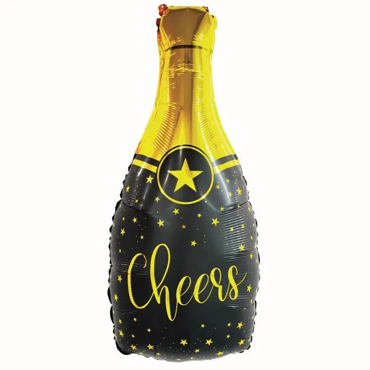 Alternativ bild 0 för Folieballong Champagneflaska "Cheers"