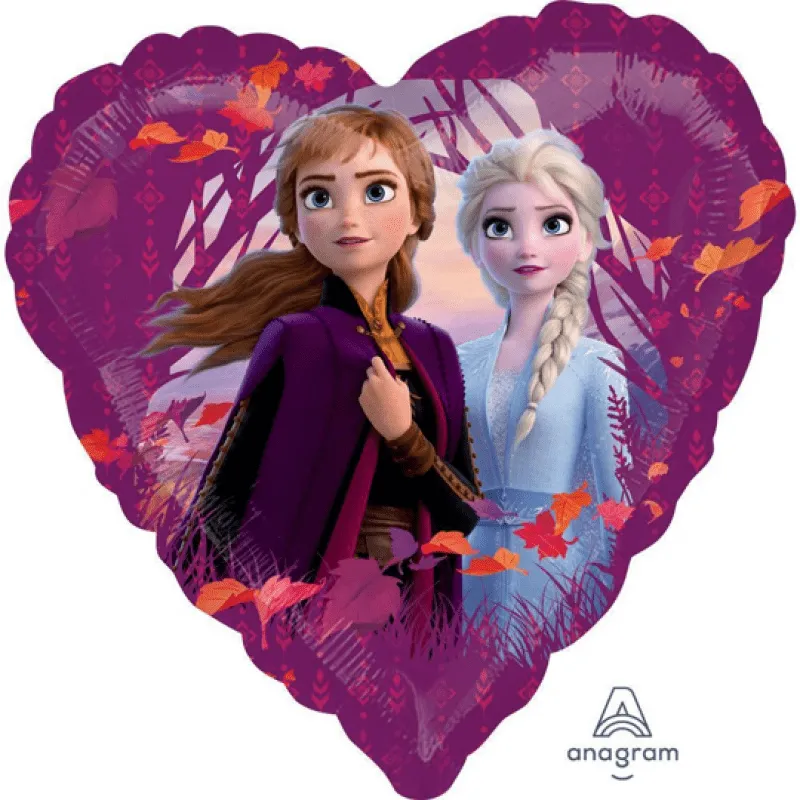 Alternativ bild 0 för Folieballong Frost/Frozen 2 Hjärtformad
