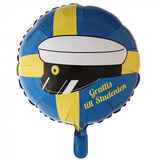 Produktfoto för Folieballong Grattis till Studenten 46 cm