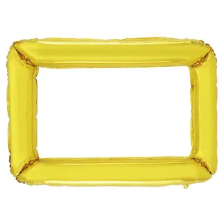 Produktfoto för Folieballong Guldram 87x72cm