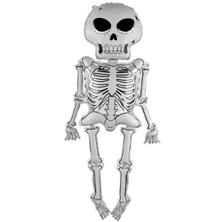 Produktfoto för Folieballong Halloweenskelett 86x158cm