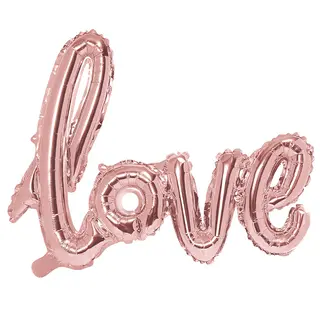 Produktfoto för Folieballong "love" Rosa 73x59cm