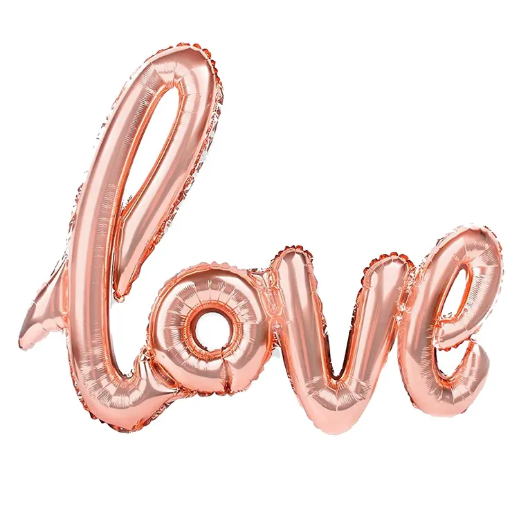 Alternativ bild 0 för Folieballong "love" Rosé