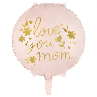 Produktfoto för Folieballong "love you mom" 45cm