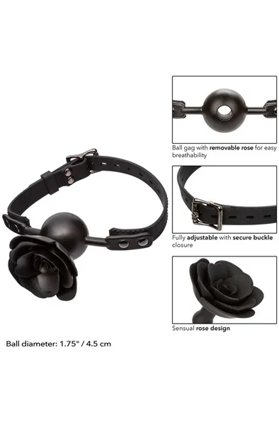 Bild 2 för Forbidden Removable Rose Gag