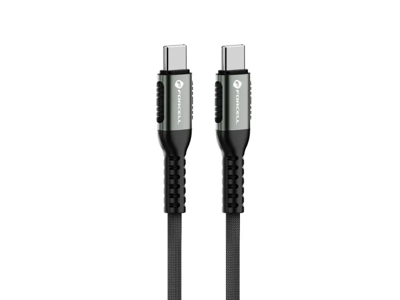 Alternativ bild 0 för Forcell USB-C till USB-C kabel 240W 3m QC4.0 PD 5A Cafule - Svart