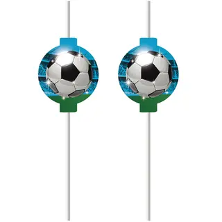 Produktfoto för Fotboll Sugrör 4-pack