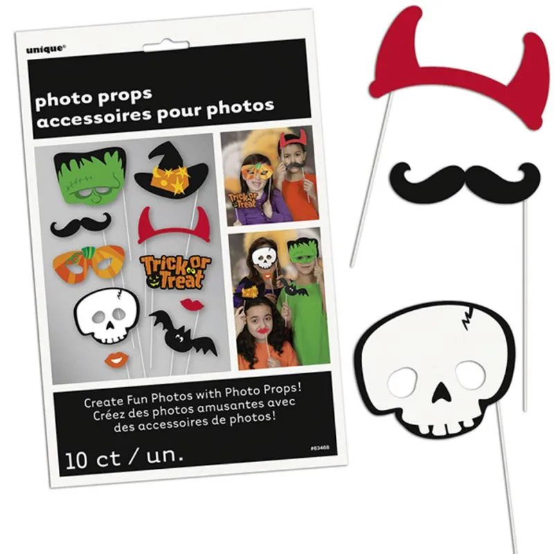 Alternativ bild 0 för Fotorekvisita Halloween 10 delar