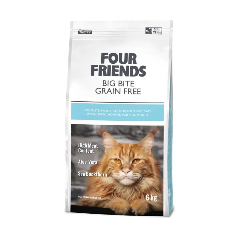 Alternativ bild 0 för FourFriends Cat Big Bite Grain Free (6 kg)